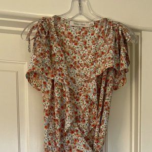 BISHOP + YOUNG FLORAL WRAP DRESS
